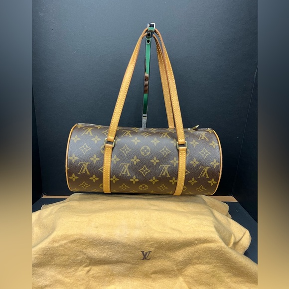 LOUIS VUITTON Brown Monogram Canvas Papillon  Handbag Monogram, with COA - Picture 1 of 16